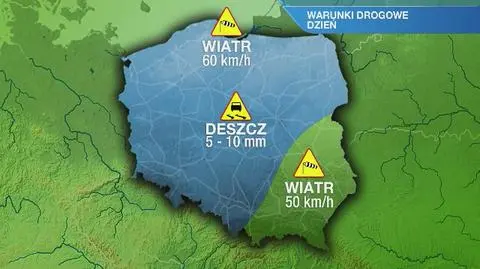 Warunki drogowe w sobotę 7