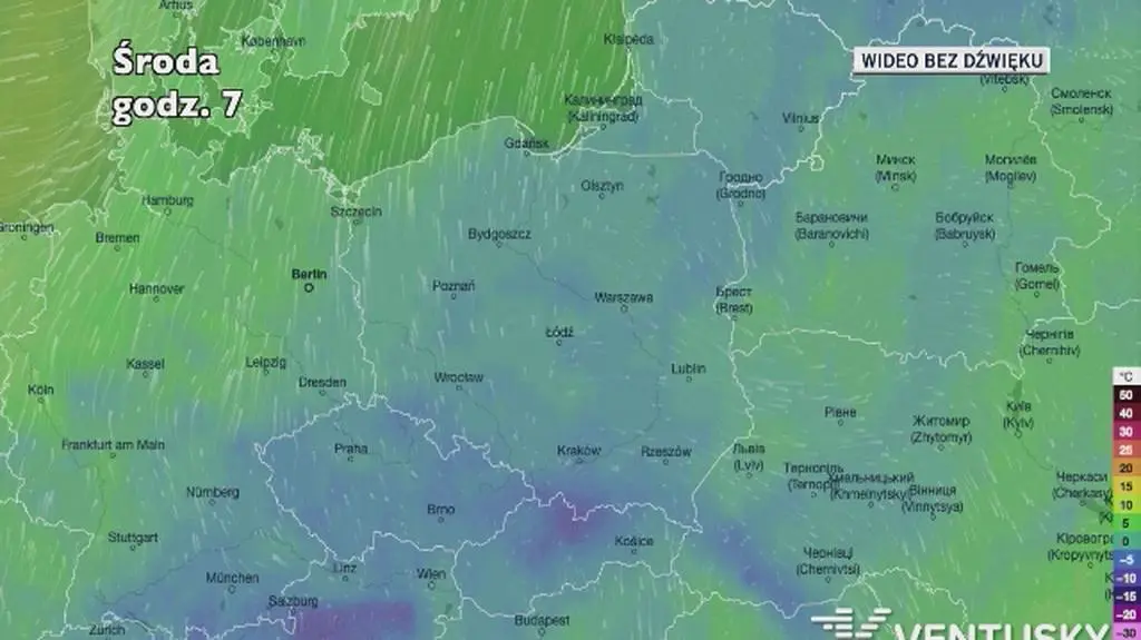 Prognozowana temperatura w najbliższych dniach 