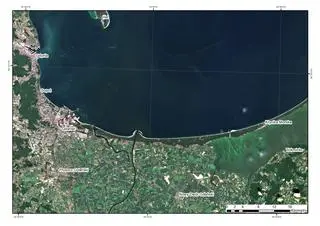 Zakwity sinic na Zalewie Wiślanym, 27.06.2022