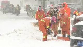 Opady śniegu w Chinach