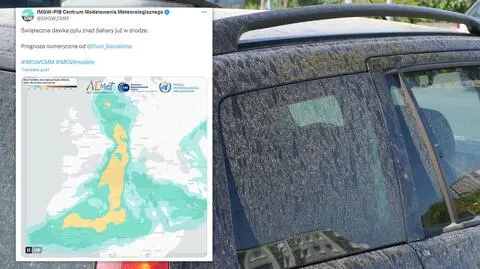 "Świąteczna dawka pyłu znad Sahary już w drodze"