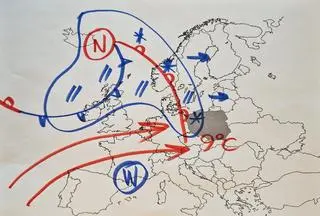 Sytuacja baryczna nad Europą
