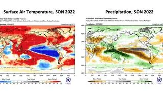 Prognozy temperatury powietrza i opadów atmosferycznych na sezon wrzesień-październik 2022. Okres bazowy to 1993-2009