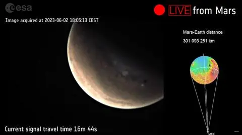 Za nami transmisja "na żywo" z Marsa