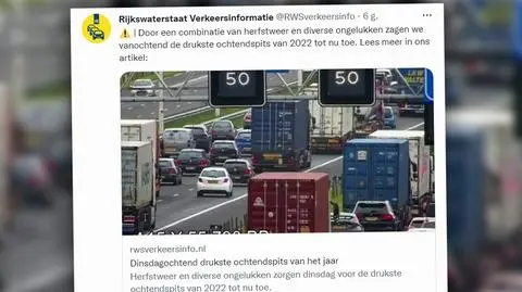 Korki na autostradach w Holandii 
