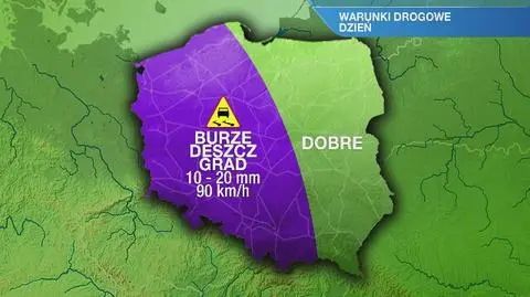 Warunki drogowe w niedzielę