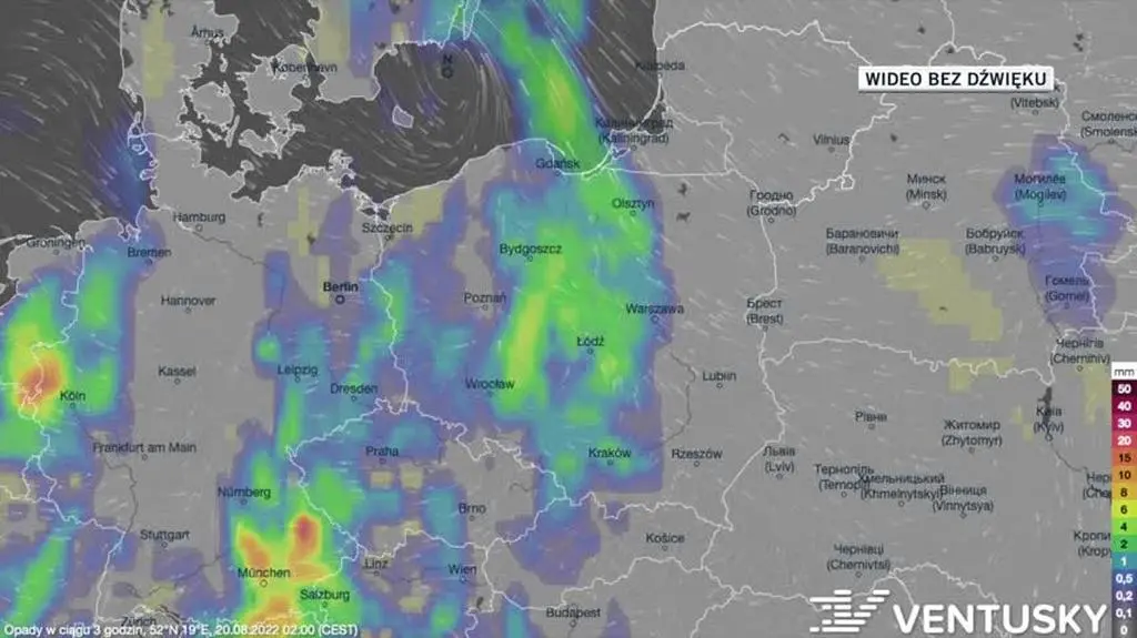 Prognozowana temperatura w dniach 20-24