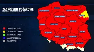 Zagrożenie pożarowe w Polsce