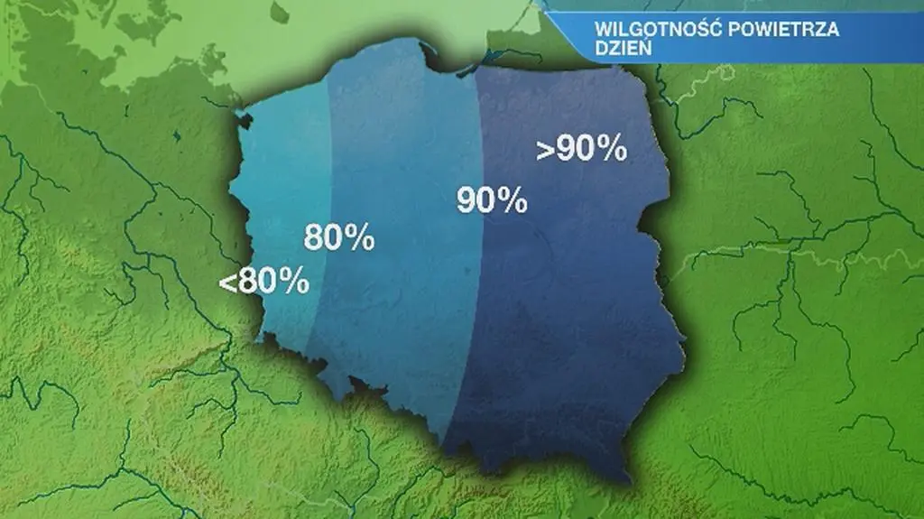 Warunki biometeorologiczne w niedzielę
