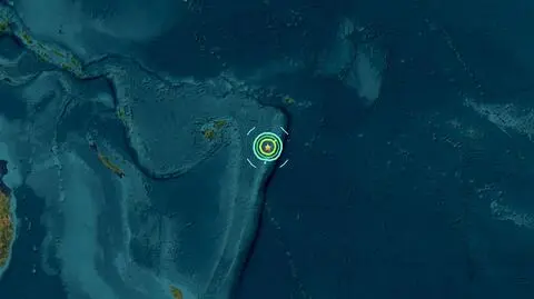Silne trzęsienie ziemi pod dnem oceanu. Gdzie odczuwalne były wstrząsy