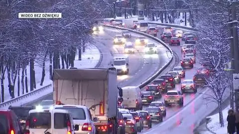 Opady śniegu na Ukrainie