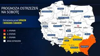 Prognoza zagrożeń IMGW na sobotę