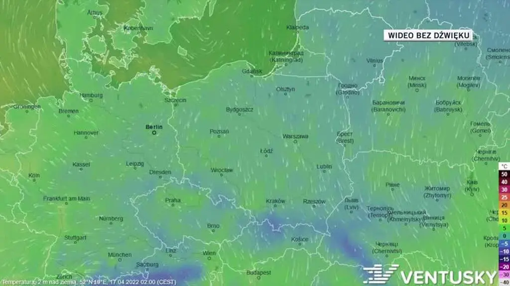 Prognoza temperatury na kolejne dni