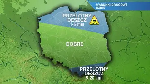 Warunki drogowe we wtorek