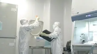 Na pewien czas implant został włożony do chłodni
