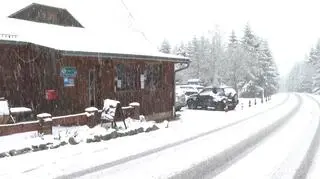 Przełęcz Okraj w śniegu