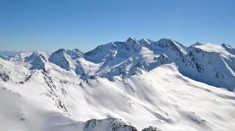 Lodowiec Tiefenbach w Soelden w Tyrolu