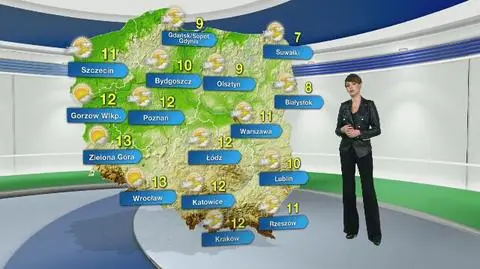 Prognoza pogody na poniedziałek