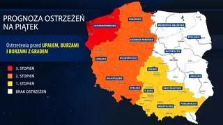 Prognoza zagrożeń IMGW na piątek