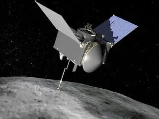 Moment "spotkania" sondy OSIRIS-REx z asteroidą - wizualizacja
