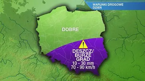 Warunki drogowe we wtorek
