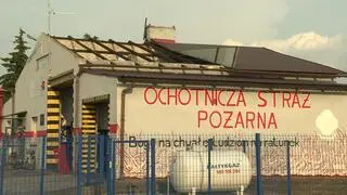Uszkodzony dach w Sobótce