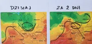 Temperatura w niedzielę 17.07 i prognozowana we wtorek 19.07 