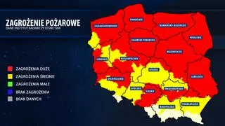 Zagrożenie pożarowe w czwartek 11.05