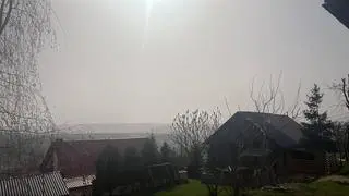Pył saharyjski nad Żywcem (woj. śląskie)