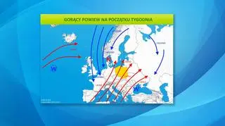 Gorący powiew na początku tygodnia