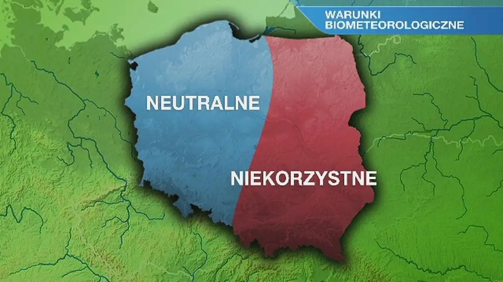 Warunki biometeo w poniedziałek
