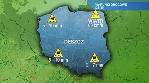 Warunki drogowe w czwartek 21