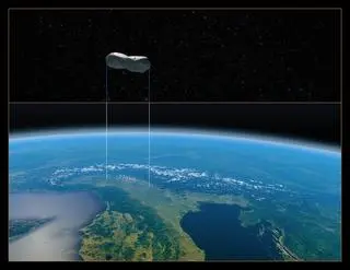 Tak wygląda asteroida Kleopatra w porównaniu z północnymi Włochami