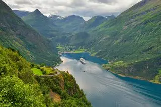 Geirangerfjorden w Norwegii