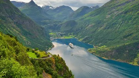 Geirangerfjorden w Norwegii