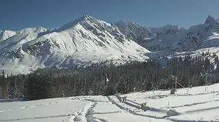 Tatry, Hala Gąsienicowa - widok na Granaty, 8 lutego