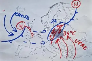 Sytuacja baryczna nad Europą