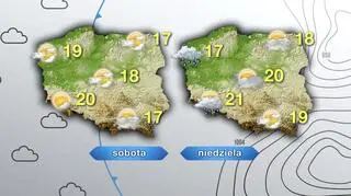 Prognoza pogody na sobotę i niedzielę