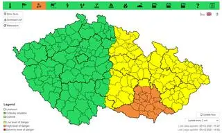 Ostrzeżenia meteorologiczne w Czechach