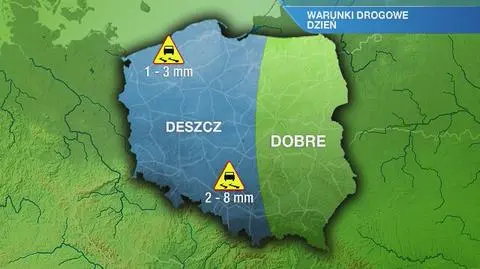 Warunki drogowe w sobotę 21