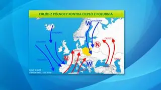 Chłód z północy kontra ciepło z południa