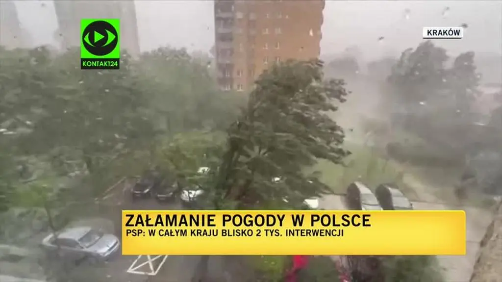 Strażak o sytuacji w Krakowie po nawałnicy