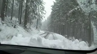 Przełęcz Okraj w śniegu