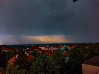 Chmury burzowe na Dolnym Śląsku