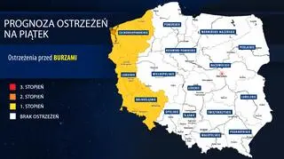Prognoza zagrożeń IMGW na piątek