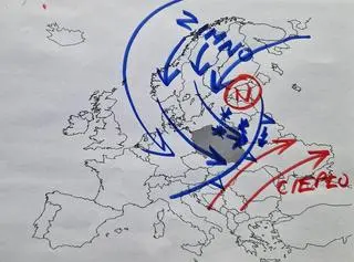 Sytuacja baryczna nad Europą