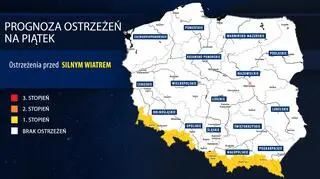 Prognoza zagrożeń IMGW na piątek