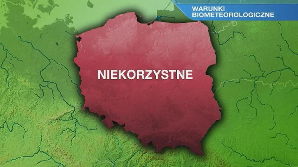 Warunki biometeorologiczne w niedzielę