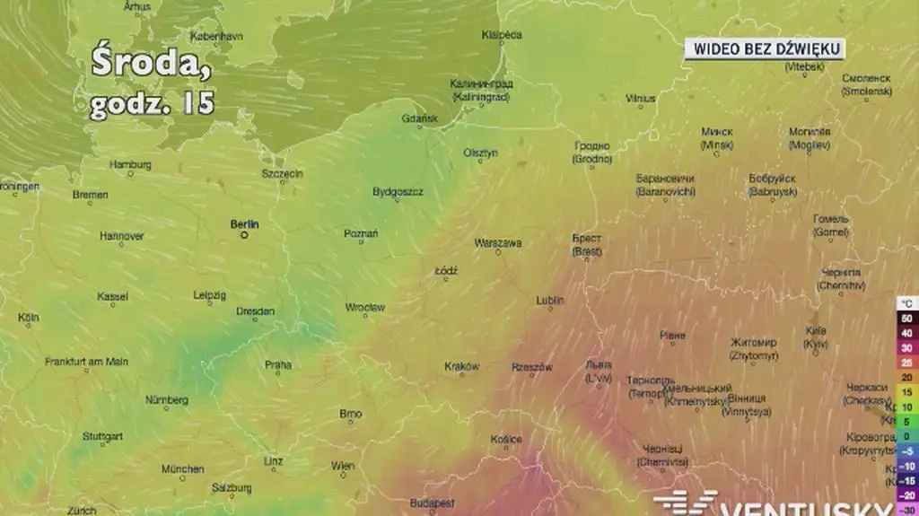 Zobacz, jak arktyczne powietrze wdarło się do Polski