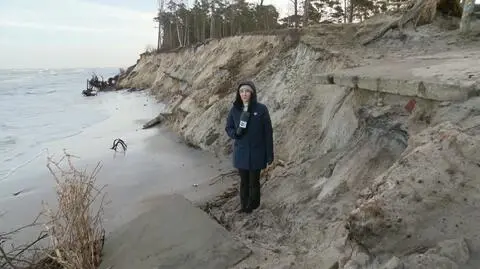 Plaża w Lubiatowie "pojawia się i znika". Teraz właściwie jej nie ma
